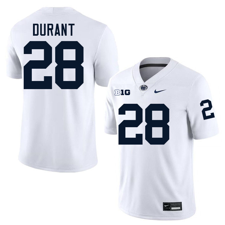 Zane Durant Penn State Jersey,PSU Nittany Lions #28 Zane Durant Football Uniforms-White